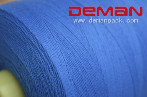 bag sewing threads with blue color